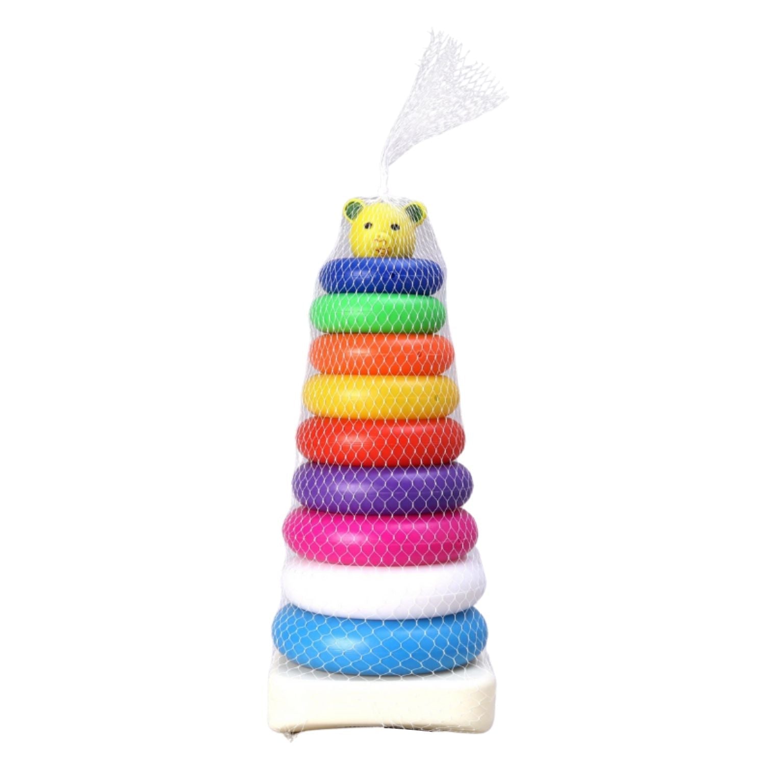 Stacking rings set for children with teddy bear shapes Stacking rings set for children with teddy bear shapes